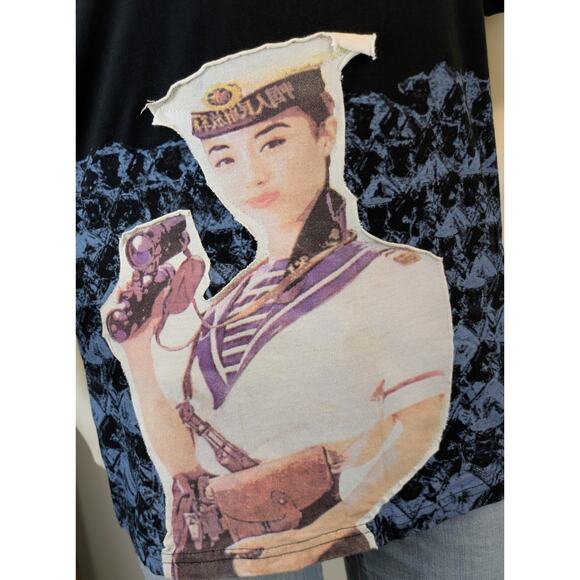 Cockpit USA Chinese Navy Sailor Tee Medium Military Appliqué Graphic Streetwear - Picture 3 of 9